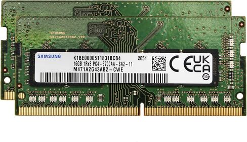 Sam Original 32GB (1x32GB) DDR4 3200 MHz PC4-25600 SODIMM 2Rx8 CL22 1.2v 260-PIN Memory RAM Laptop Notebook Module Upgrade M471A4G43AB1-CWE M471A4G43CB1-CWE Adamanta in Saudi Arabia
