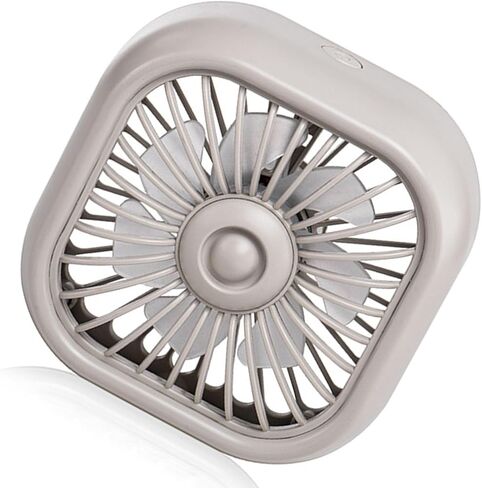 Car Fan, Portable Car Cooling USB Fan 3 Adujstable Wind Speed Low Noise Clip Fan with Colorful Light for Car Vehicle Van Truck SUV RV,Black in Kuwait