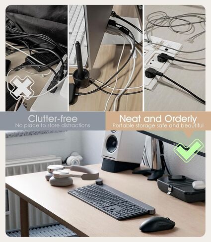 40Pcs Reusable Cable Ties, Adjustable Cord Organizer, Black+White in Kuwait