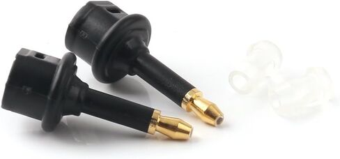 NANYI Toslink أنثى إلى 3.5 مم جاك (Mini Toslink) محول رقمي ذكر، وصلة تمديد كابل الصوت البصري، (2 قطعة) in Kuwait