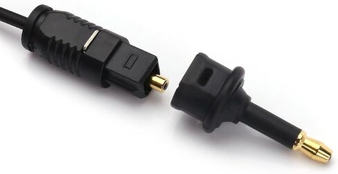 NANYI Toslink أنثى إلى 3.5 مم جاك (Mini Toslink) محول رقمي ذكر، وصلة تمديد كابل الصوت البصري، (2 قطعة) in Kuwait
