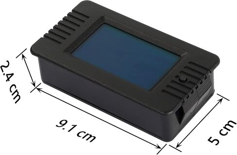 CERRXIAN DC متر شاشة البطارية، نطاق القياس 0-200 فولت 0-10A شاشة LCD الجهد الحالي الرقمي قدرة استهلاك الطاقة مقاومة مقاومة داخلية مراقب in Saudi Arabia