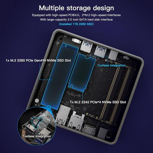 ASUS NUC 14 Pro، Intel NUC 14 Pro NUC14RVH Revel Canyon AI Mini PC، Core Ultra 5 125H CPU، Intel Arc GPU، ذاكرة الوصول العشوائي 32 جيجابايت، 512 جيجابايت SSD، Win 11، كمبيوتر صغير 8K/4K شاشة رباعية/WiFi 6E/BT 5.3/Thunderbolt 4 in Kuwait