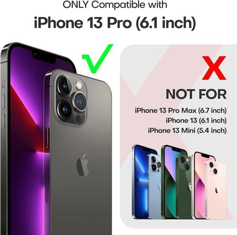 for iPhone 12 Pro Case/12 Case Wallet with Card Holder, Crossbody Leather Zipper Phone Case Purse with Wrist Straps (Purple, iPhone 12/12 Pro (6.1 Inch, 2 Lens)) in Saudi Arabia