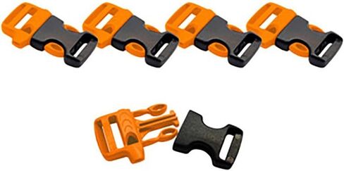 Fms Ravenox Side Release Whistle Buckles | 3/4-Inch (19mm)| Quick Release Plastic Buckle for Bags, Webbing, Paracord Bracelet in Saudi Arabia