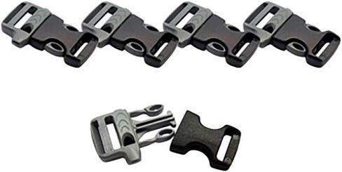 Fms Ravenox Side Release Whistle Buckles | 3/4-Inch (19mm)| Quick Release Plastic Buckle for Bags, Webbing, Paracord Bracelet in Saudi Arabia