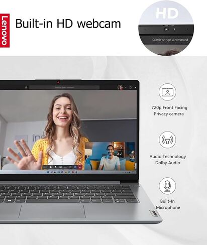 Lenovo Newest 15.6" FHD Laptop, Intel Pentium N6000 Quad-core Processor, 16GB Memory, 1TB SSD Storage, Ethernet Port, HDMI, USB-C, WiFi & Bluetooth, Windows 11 Home, WOWPC USB Bundle in Saudi Arabia