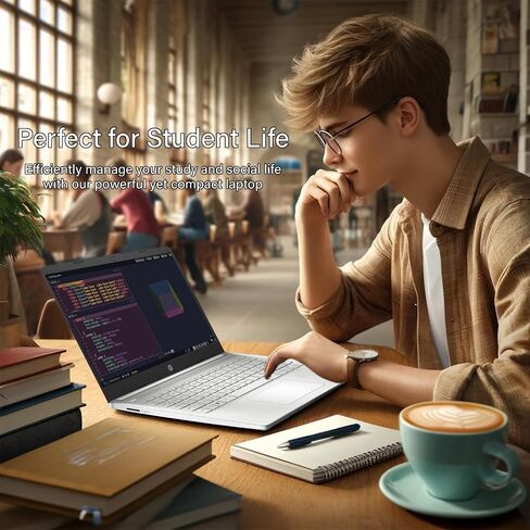 HP Slim 14 HD Laptop • Back to School Limited Edition with 1 Year Microsoft 365 • Intel Quad-Core Processor • Long Battery Life • w/WOWPC Bundle • Win 11 (Windows 11 Pro, 16GB RAM | 1TB Storage) in Saudi Arabia