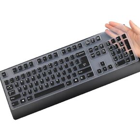Keyboard Cover for Lenovo Preferred Pro & Preferred Pro II Wired Keyboard 4X30M86879 4Y9400 73p5220 US 41A5289 54Y9400 SK-8825/8813/8820/1619/8827/8817 KB-1021/1468 ku-0225 ekb-425a (Clear)