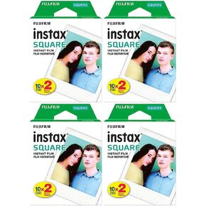 Square Twin Pack Film, 20 Exposures (4 Boxes)