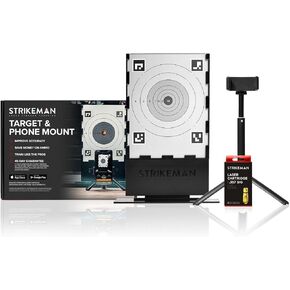 Strikeman Dry-Fire Laser Training System - Great for Target Shooting Practice with Pistols - Kit Includes Access to Updated App (No Subscription Needed), Cartridge, Target & Phone Holder