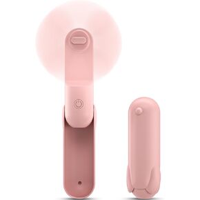 Portable Mini Fan, Small Handheld Fan 1800mAh, Utral Quiet, Max 12H Runtime, Battery Operated Pocket Fan USB Rechargeable, Personal Makeup Lash Fans, Gifts for Women Girls
