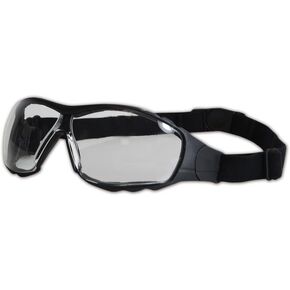 MAGID G818AFC Gemstone Specialty Foam-Padded Safety Spectacles, Clear Lens and Black Frame (One Pair)