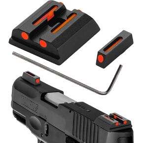 No-Tritium Fiber Optic Red/Green Sights for Pistol Taurus G2C, PT111, G3, TX22, G2, 709, G2S, PT140, 740, Taurus G2C Accessories Sights Set