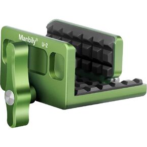 Manbily Shooting Saddle Clamp Rest Head for Shooting Stick Tripod Hunting-Green (U-2)