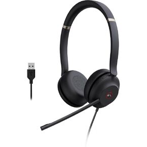 سماعة الرأس Yealink UH37 للكمبيوتر الشخصي مع ميكروفون ستيريو للفرق مع USB-C/A in Kuwait