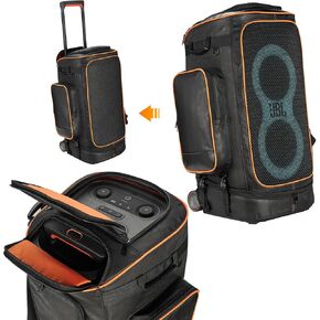 Speaker Bag Rugged Speaker Bag Carry Case Compatible with JBL Party Box 320, Portable Speaker Carry Bag Backpack