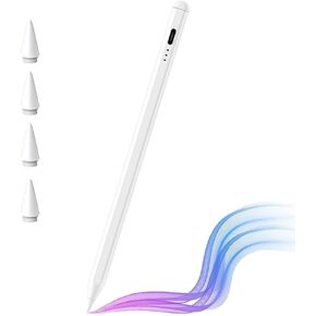 Stylus Pen for iPad, Active Pencil with Quick Charge, Palm Rejection Tilt Sensor, Magnetic Pen Compatible with 2018-2024 iPad Pro 11"/12.9",iPad 10/9/8/7/6,iPad Mini 5/6,iPad Air3/4/5