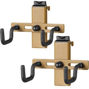 Savior Equipment Wall Rack System Dual Pistol J-Hooks for Handgun Revolver Wall Mount Hanger, Heavy-Duty Steel Tactical Modular Firearms Gun Wall Gear Accessories Organizer, 2-Pair