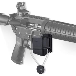 AR-15 Wall Mount with Wire Lock,Solid ABS Wall Mount and Display, Rifle Display, Gun Safe Wall Rack