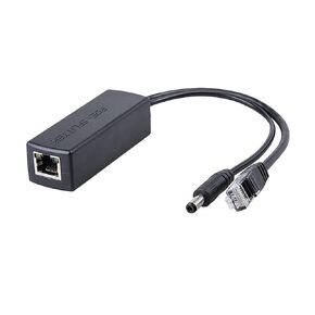 10Gtek 1.25G PoE Splitter Cable, 10/100/1000Mbps, 802.3af/at, 48V to 12V, 100 Meters Link