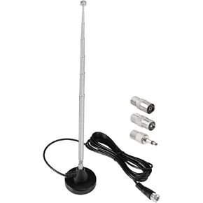 Bingfu Strong Magnetic Base FM Radio Antenna Telecopic for Pioneer Onkyo Yamaha Marantz Sherwood Indoor Digital HD Radio FM Radio Bluetooth Home Stereo Receiver AV Audio Video Home Theater Tuner