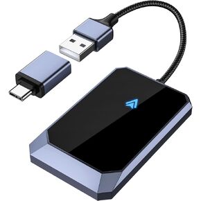 Android Auto Wireless Adapter for Factory Wired Android Auto - Instant Connection, Converts Wired to Wireless, Compatible with Android 10+ & Cars from 2015