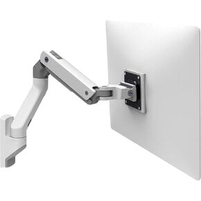 Ergotron – HX Single Ultrawide Monitor Arm, VESA Wall Mount – for Monitors Up to 49 Inches, 20 to 42 lbs, Less Than 8 Inch Display Depth – Standard Pivot, White