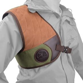 WAYNE'S DOG Leather Canvas Shooting Recoil Shields with Durable Construction, Solid Fit and Padding for Range, Shooting, Hunting