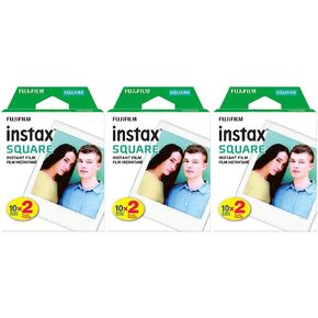 Square Twin Pack Film, 20 Exposures (3 Boxes)