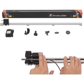SOPOGER Archery Arrow Saw Electric Carbon Arrow Cutter Mini Reciprocating Saw Adjustable Arrow Square Cutting Building Tool for Pure Mixed Carbon & Fiberglass Arrow Shaft (Black)