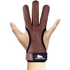 Archery Glove Geniune Leather Fingers Protector for Experienced Archer | Recurve Arrow Bow Protective Adult Learner
