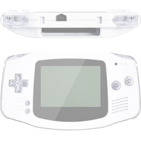 eXtremeRate Clear Red Replacement Full Set Buttons for Gameboy Advance GBA - Handheld Game Console NOT Included