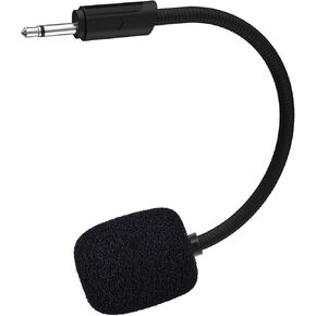 Replacement Mic Compatible with JBL Quantum 100/350/100P/100X/360P Gaming Headset 2.5mm Noise Cancelling Microphone Boom, Detachable JBL 100 Boom Microphone Piece with Foam for PC, Xbox One, PS4, PS5