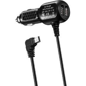 Dash Cam Power Cord Adapter Mini USB Car Charger Cable Compatible for Rexing V1V1P ProV5V3,Byakov S6,CHORTAU B-T13 B-T20 B-T25,Pruveeo D30 D40,Rove R2-4K Dash Cam Power Supply (USB Mini Port)