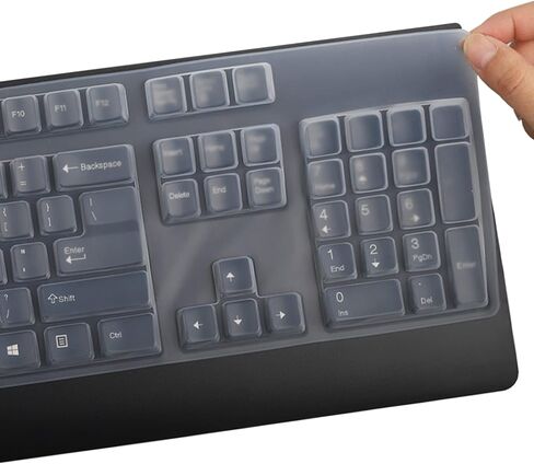 Keyboard Cover for Lenovo Preferred Pro & Preferred Pro II Wired Keyboard 4X30M86879 4Y9400 73p5220 US 41A5289 54Y9400 SK-8825/8813/8820/1619/8827/8817 KB-1021/1468 ku-0225 ekb-425a (Clear) in Saudi Arabia