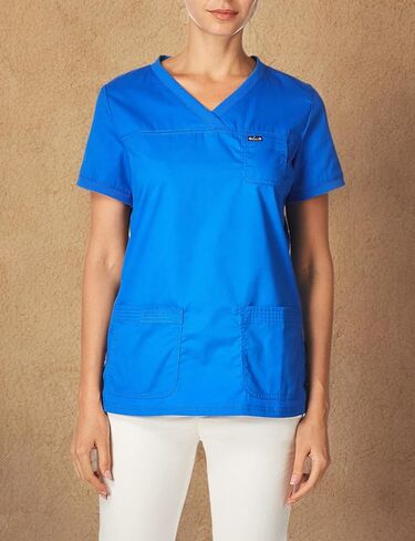 بلوزة نسائية من koi Classics 247 Nicole Scrub Top, أسود in Saudi Arabia