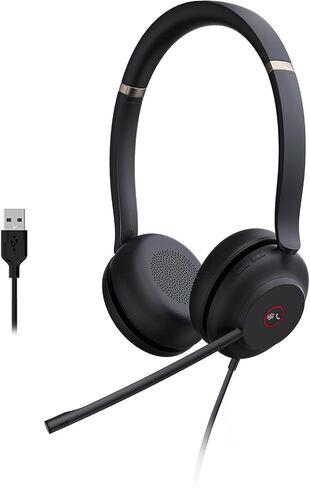 سماعة الرأس Yealink UH37 للكمبيوتر الشخصي مع ميكروفون ستيريو للفرق مع USB-C/A in Kuwait