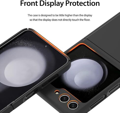 araree Aero Flex for Galaxy Z Flip 5 Case with Hinge Protection, Slim Protective Cover (PC) with Hinge Protector (TPU), Compatible with Galaxy Z Flip 5 5G (Black, Z Flip 5) in Kuwait
