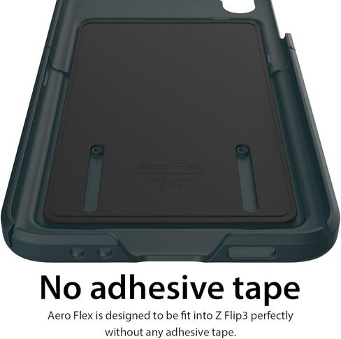 حافظة Araree Aero Flex لهاتف Galaxy Z Flip 5 مع حماية مفصلية، غطاء واقي نحيف (PC) مع واقي مفصلي (TPU)، متوافق مع Galaxy Z Flip 5 5G (أسود، Z Flip 5) in Kuwait