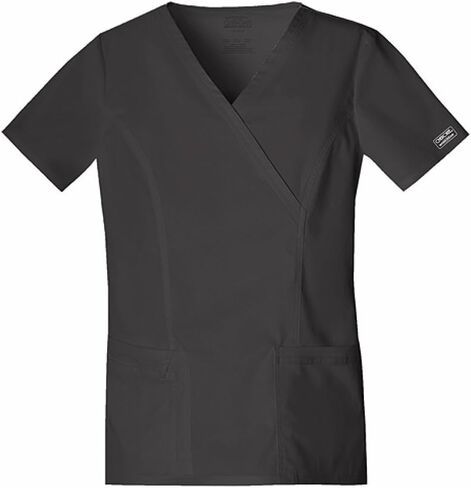 Cherokee Women Scrubs Top Workwear Core Stretch Mock Wrap 4728 in Saudi Arabia
