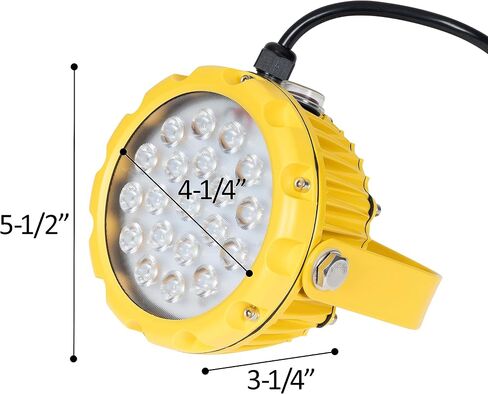 Vergo Industrial 30 Watt Loading Dock Light - IP65 Waterproof 3500 Lumens LED Dock Light with 180 Degree Rotatable Lamp Head, Ideal for Indoor & Outdoor Security, Containers, Warehouses (1 Pack) in Saudi Arabia