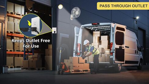 Vergo Industrial 30 Watt Loading Dock Light - IP65 Waterproof 3500 Lumens LED Dock Light with 180 Degree Rotatable Lamp Head, Ideal for Indoor & Outdoor Security, Containers, Warehouses (1 Pack) in Saudi Arabia