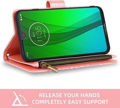 Asuwish Phone Case for Moto G7/G7+/Revvlry Plus Wallet Cell Cover with Screen Protector Lanyard Wrist Strap Mandala Flower Card Holder Motorola G7Plus Moto7 XT1962-1 G 7 7G Tmobile Revvlry+ Purple in Kuwait
