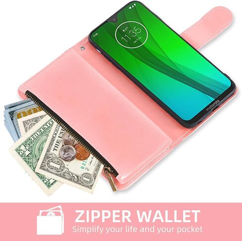 Asuwish Phone Case for Moto G7/G7+/Revvlry Plus Wallet Cell Cover with Screen Protector Lanyard Wrist Strap Mandala Flower Card Holder Motorola G7Plus Moto7 XT1962-1 G 7 7G Tmobile Revvlry+ Purple in Kuwait