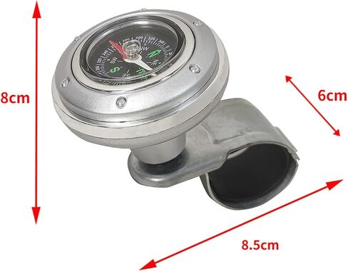Suicide Knob for Steering Wheel Handle Boat, Wheel Spinner Knob with Compass, Steering Wheel Knobs Booster Ball for Tractor Trucks Car (Blue) in Kuwait