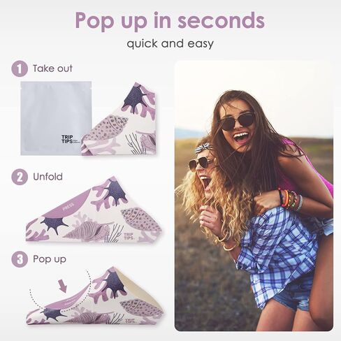 TRIPTIPS Female Urinal Disposable Female Urination Device Urinal for Women Foldable Pee Funnel for Women Waterproof Paper Stand and Pee Cup for Public Toilets, Traveling (Pack of 12) in Kuwait