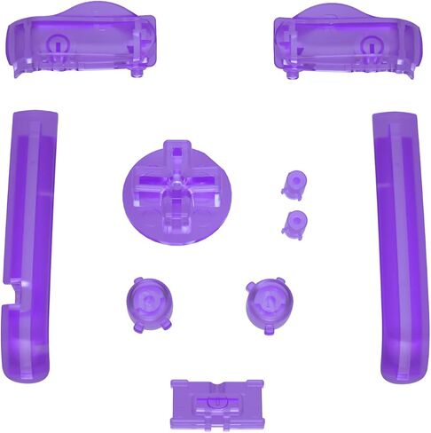 مجموعة كاملة من الأزرار البديلة باللون الأسود الشفاف للغاية لجهاز Gameboy Advance GBA - وحدة التحكم في الألعاب المحمولة غير متضمنة in Kuwait