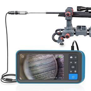 Teslong Rigid Rifle Borescope, 0.2inch Rod Digital Gun Barrel Bore Scope Gun Cleaning Camera-Fits .20 Caliber & Larger Hunting Shooting Firearms, 26inch Long Insertion Tube & 4.5inch 1080P HD Screen