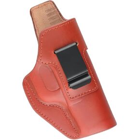 IWB Leather Holster for Glock 17, Custom Made Fits Glock 17 (Gen 1-5) & 22 31 (Gen 3-4) Inside Waistband